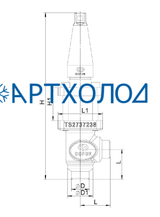 Клапан регулятор перепада OFD DN25 Dofun Клапан регулятор перепада OFD DN25 Dofun