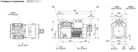 Компрессор 4NES-20Y (LBP/MBP/HBP) Ecoline Bitzer