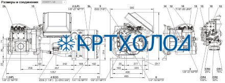 Винтовой компрессор HSK8571-140Y (MBP/HBP) Bitzer