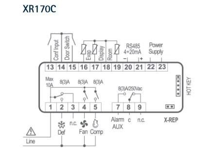 Микропроцессор XR-170C (12В перем.ток) Dixell Микропроцессор XR-170C (12В перем.ток) Dixell