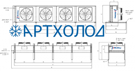 Воздушный конденсатор BS-ACV/H-X6-480-B-230 NG Belief
