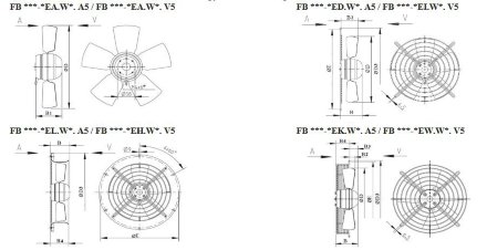 Вентилятор осевой ZIEHL-ABEGG FB045-4EK.4F.V4L Ziehl-Abegg