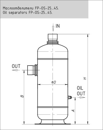 Маслоотделитель FP-OS-45-258 Frigopoint Маслоотделитель FP-OS-45-258 Frigopoint