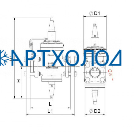 Дифференциальный сервоприводный клапан DPAV DN50 Dofun Дифференциальный сервоприводный клапан DPAV DN50 Dofun