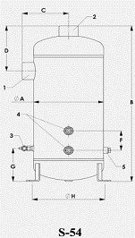 Отделитель масла циклонного типа S-5411-CE