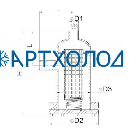 Картриджный фильтр CFVD DN150  Dofun