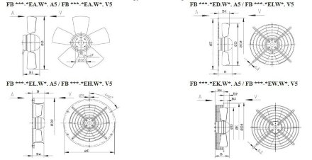 Вентилятор осевой ZIEHL-ABEGG FB063-8EK.4I.V4P Ziehl-Abegg