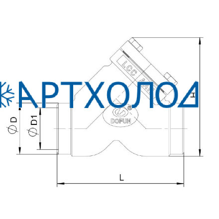 Обратный клапан CVD-S DN15 прямоточный Dofun Обратный клапан CVD-S DN15 прямоточный Dofun