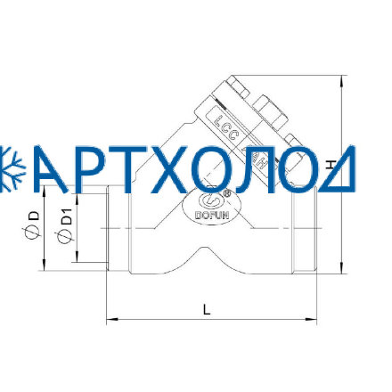 Сетчатый фильтр FVD-HS DN15 63 бар, прямоточный  Dofun
