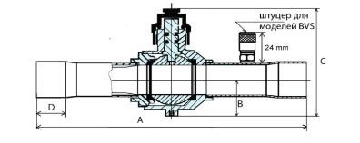 Вентиль шаровой BVE 058 Alco Controls