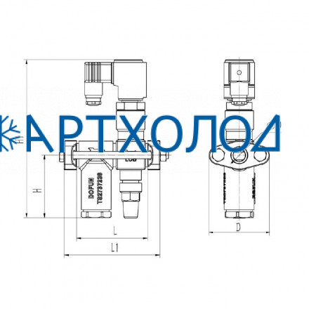 Электромагнитный клапан DGSV (EV) DN15 (с фильтром)  Dofun