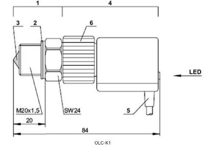 Реле контроля уровня масла OLC-K1 к компрессору BITZER 4EES-6.F1Y 